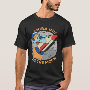 Camiseta Shiba Inu à Lua Bitmoney Crypto Doge Coin Tok