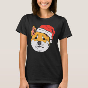 Camiseta Shiba Inu Akita Akita Japonês com Chapéu de Papai