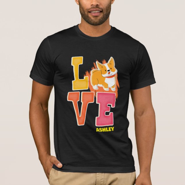 Camiseta Shiba Inu ama cores bonitas (Frente)