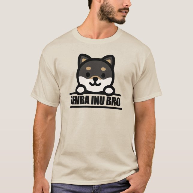 Camiseta SHIBA INU BRO  - Cool Shiba Inu Brother Design (Frente)