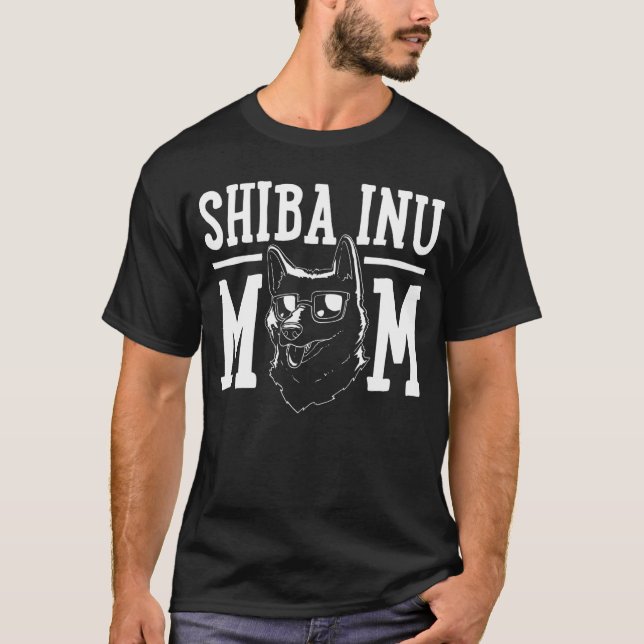 Camiseta Shiba Inu Cachorro Mãe Mãe (Frente)