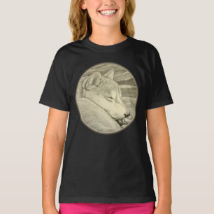 Camiseta Shiba Inu Camisa Orgânica Cachorro Camisa