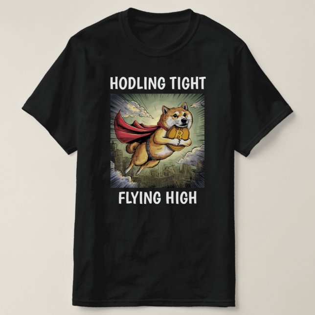 Camiseta Shiba Inu Cão Negro (Frente do Design)