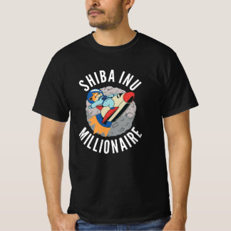 Camiseta Shiba Inu Carregando Moedas Milionárias Hodl