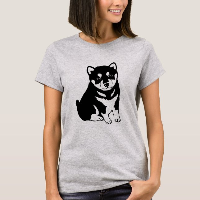 Camiseta Shiba Inu Cuppy Art (Frente)