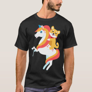 Camiseta Shiba Inu Dirigindo o Dia das Bruxas de Cachorro E