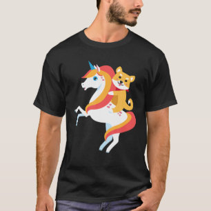 Camiseta Shiba Inu Dirigindo o Dia das Bruxas de Cachorro E