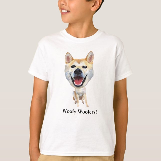 Camiseta Shiba Inu Dog Boys T-Shirt (Frente)