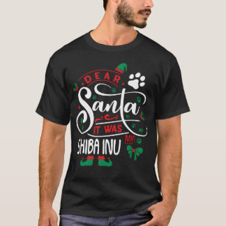 Camiseta Shiba Inu Dog Christmas Dog É engraçado