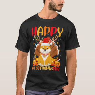 Camiseta Shiba Inu Dog Happy Shiba Inu Hellothanksmas