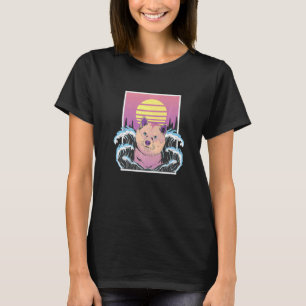 Camiseta Shiba Inu Dog Soft Vaporwave Aesthetics Japanese K
