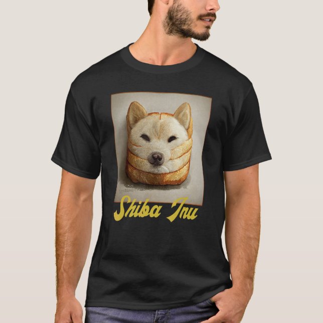 Camiseta Shiba Inu Doge Meme Loaf Of Bread Akita Inu Hokkai (Frente)
