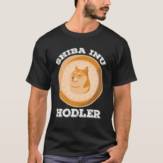 Camiseta Shiba Inu Hodler Crypto Token Coin Cryptocurrency (Frente)