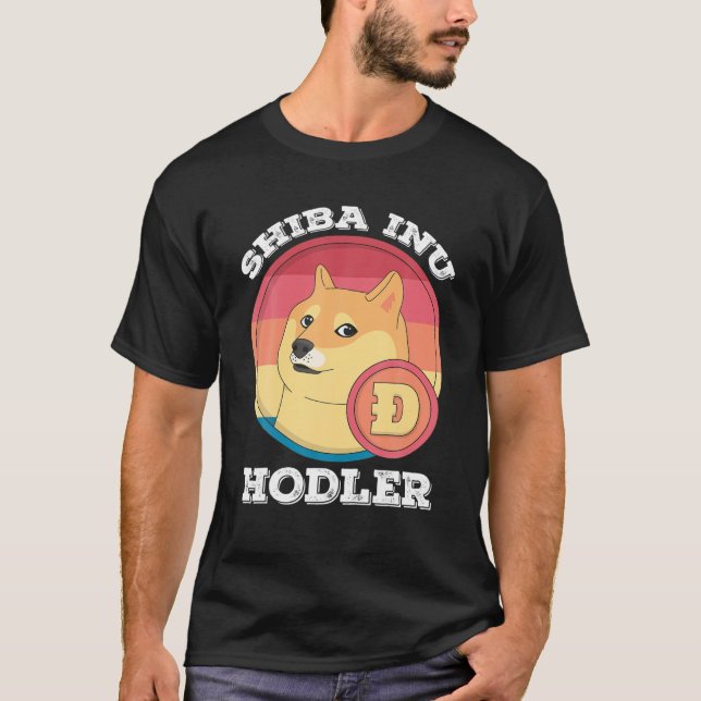 Camiseta Shiba Inu Hodler Crypto Token Coin Cryptocurrency (Frente)