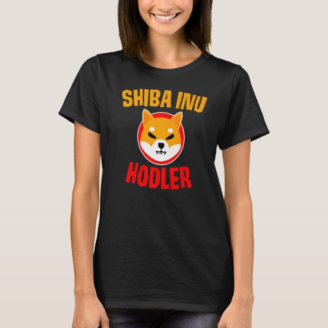Camiseta Shiba Inu Hodler Para O Comprar Da Lua Crypto Dip  (Frente)