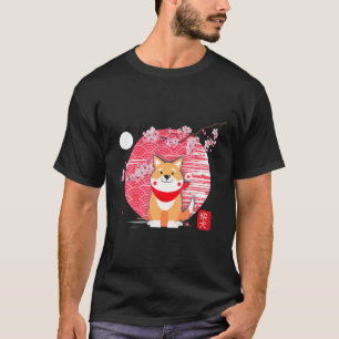 Camiseta Shiba Inu Kawaii Cachorro Flor