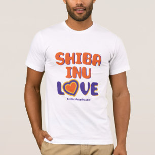 Camiseta Shiba Inu Love T-shirt de homens
