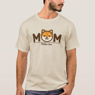 Camiseta SHIBA INU MÃE - Design Amoroso de Mãe de Shiba Inu