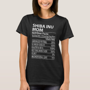 Camiseta Shiba Inu Mãe Nutrição Fala O Proprietário Do Cach