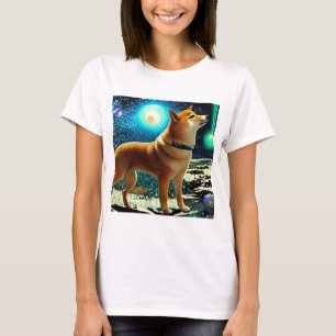 Camiseta Shiba Inu no Espaço