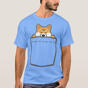 Camiseta Shiba Inu No Seu Bolso Cachorro Chiba Cute Fune