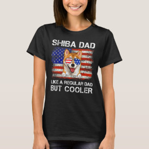 Camiseta Shiba Inu Pai Como Um Pai Regular, Mas Cão Mais Fr