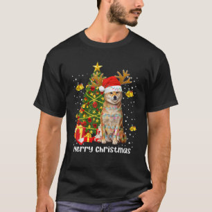 Camiseta Shiba Inu Papais noeis das árvores de Natal Xmas 