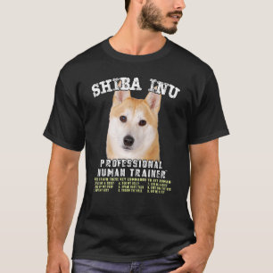 Camiseta Shiba Inu Profissional Treinador Humano