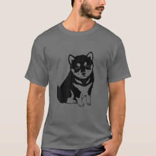 Camiseta Shiba Inu Puppy Dog Foto Cute Engraçado