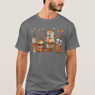 Camiseta Shiba Inu Queda Café Pumpkin Spice Latt Aut