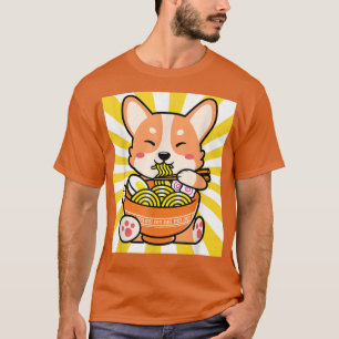 Camiseta Shiba Inu Ramen Anime Kawaii Cute Presente Adolesc