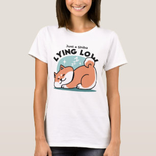 Camiseta Shiba Inu Relaxa Arte: Apenas uma Shiba Mentira Ba