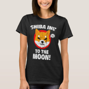 Camiseta Shiba Inu Shib HODL para o Crypto Memory da Lua