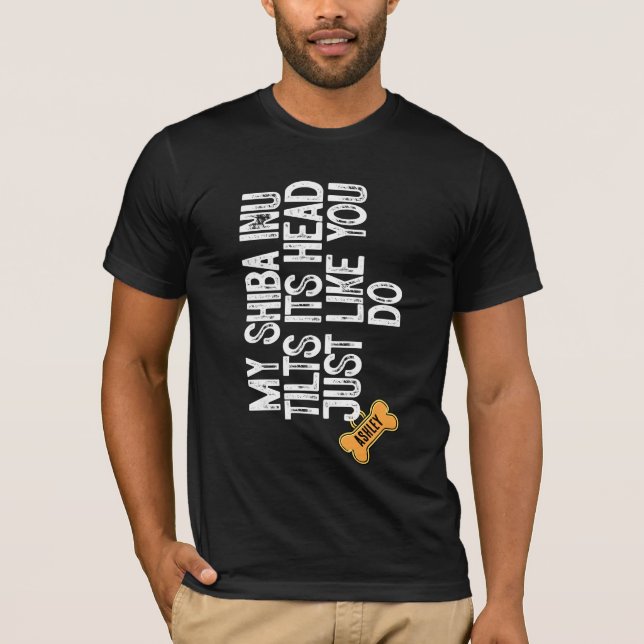 Camiseta Shiba Inu Tlits cabeça como você (Frente)