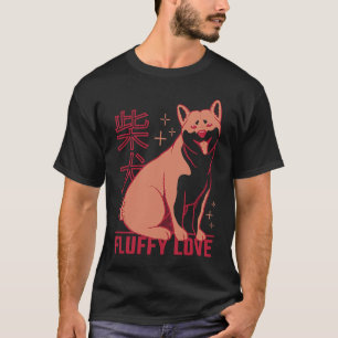 Camiseta Shiba Inu Uni Cachorro Japonês Sinaliza Amor