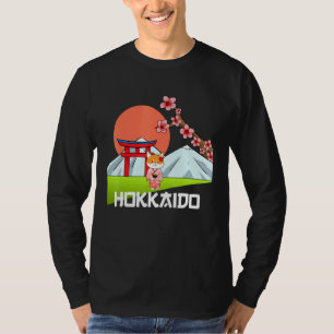 Camiseta Shiba Inu Uni Cog Hokkaido Kimono Bandeira Montanh