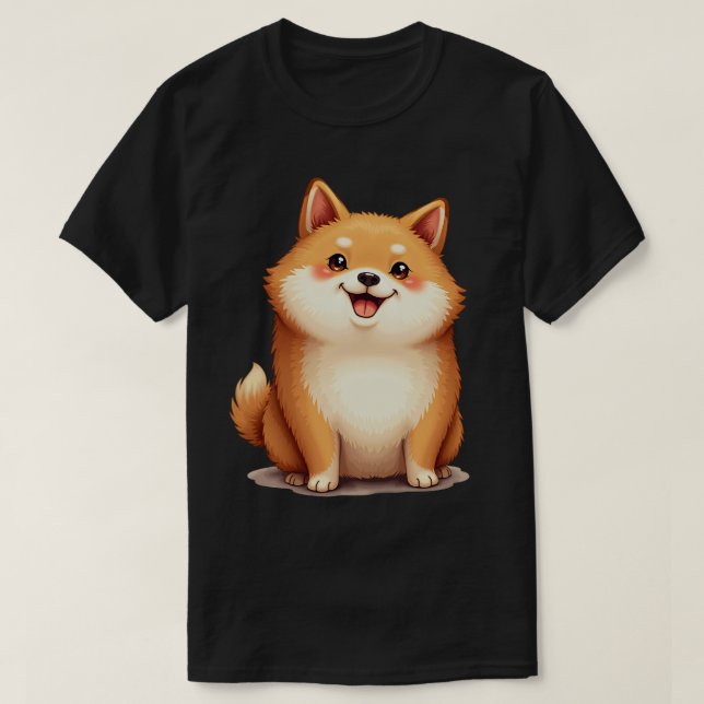 Camiseta Shiba Marshmallow (Frente do Design)