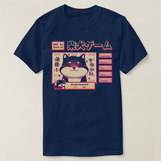 Camiseta Shiba Novel (Frente do Design)