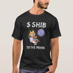 Camiseta Shiba Para A Lua Engraçada Coisa De Token Shiba I