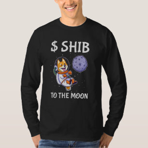 Camiseta Shiba Para A Lua Engraçada Coisa De Token Shiba In