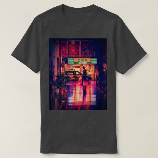 Camiseta Shibuya à noite (Frente do Design)