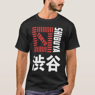 Camiseta Shibuya Tóquio Japão Lembrança Kanji Japonês Shibu