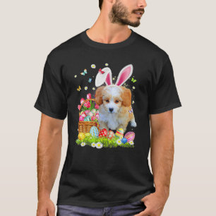 Camiseta Shih Poo Dog Ear Easter Eggs Funny Easter Day
