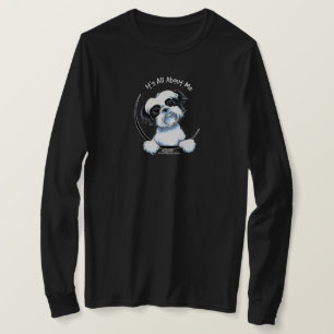 Camiseta Shih preto/branco Tzu IAAM