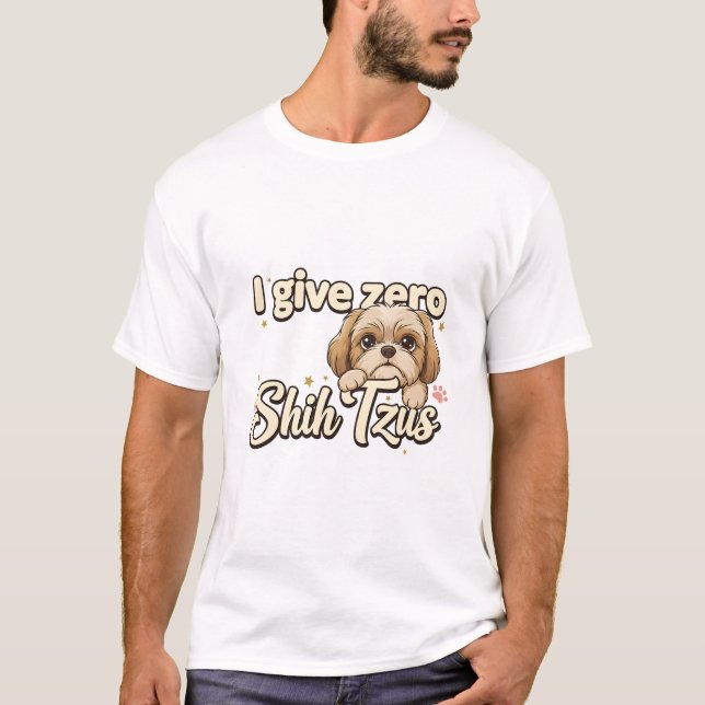 Camiseta shih tsus (eu dou zero) (Frente)