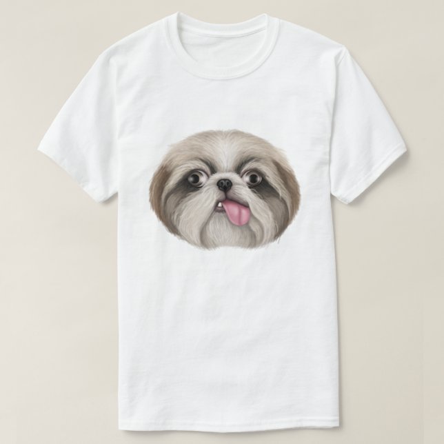 Camiseta Shih Tzu (Frente do Design)