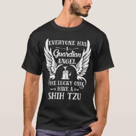 Camiseta Shih tzu cão de estimação anjo