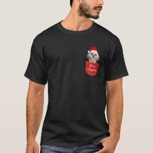 Camiseta Shih Tzu Christmas Dog In Your Pocket T Shirt T Sh