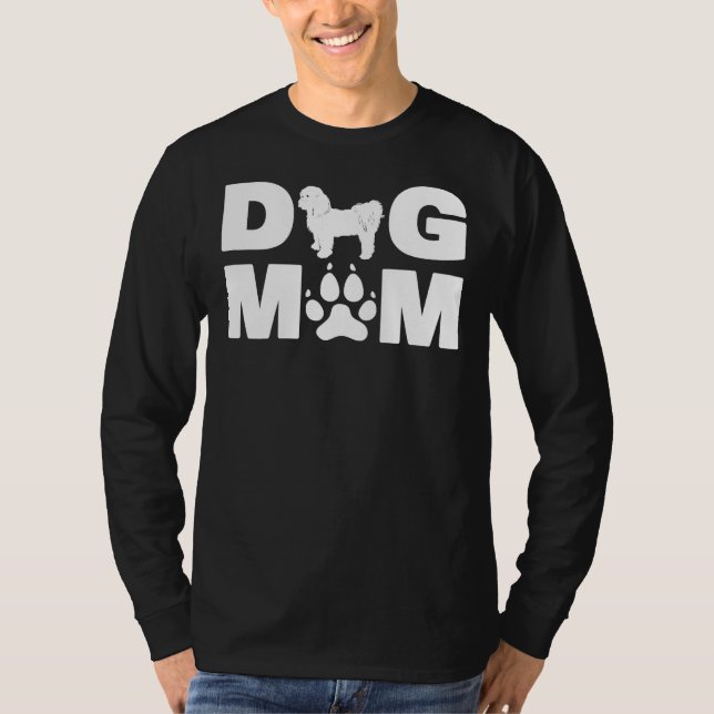 Camiseta Shih Tzu Curto Clipe Para Cachorro Mãe Dia (Frente)
