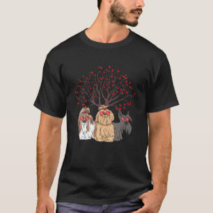 Camiseta Shih Tzu Dia de os namorados Namorados Engraçado